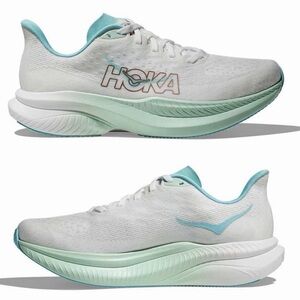 HOKA 🔥 Mach 6 1147810 FTRS Frost White Running Shoes Sneakers 7 7.5 8 8.5 9 10.5